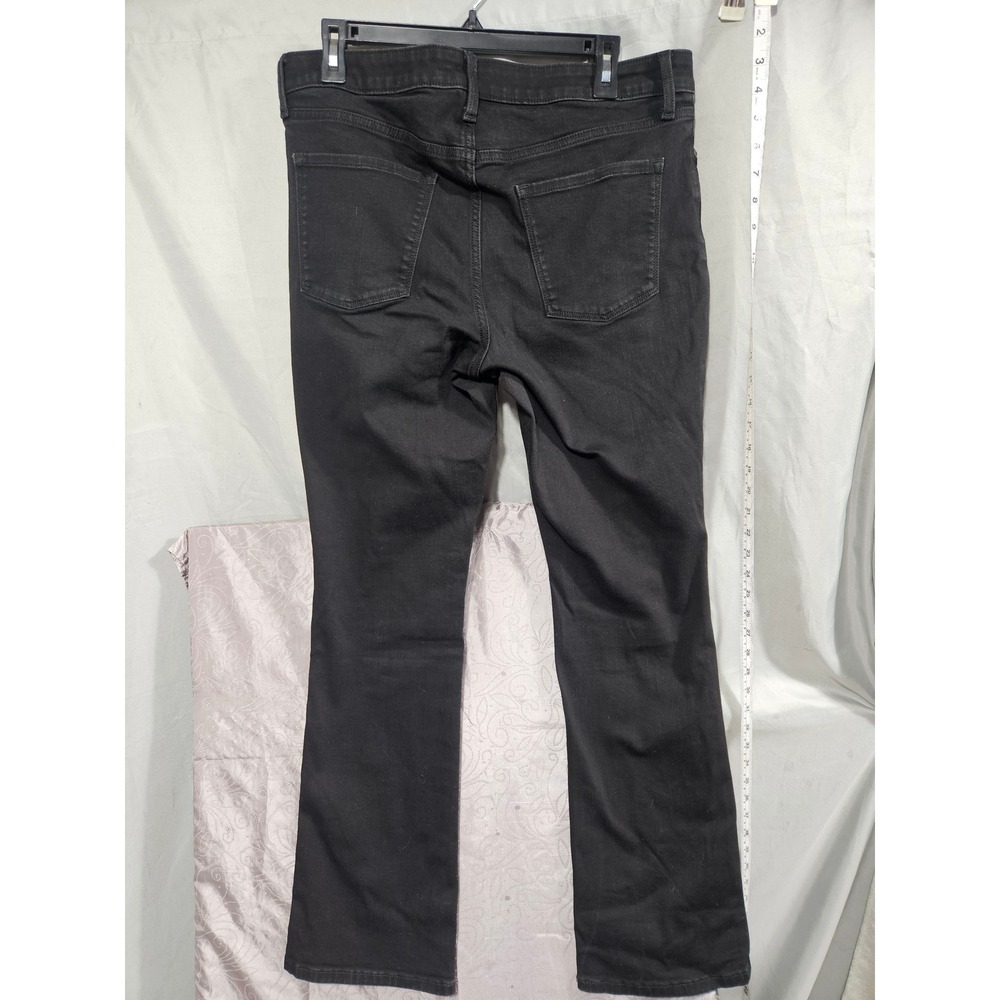 LC Lauren Conrad Barely Bootcut Black Jeans Womens Size 14 Stretch Denim - Picture 2 of 8